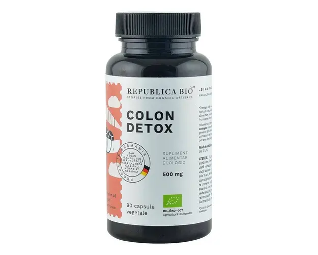 Colon Detox ecologic 90 capsule, Republica BIO