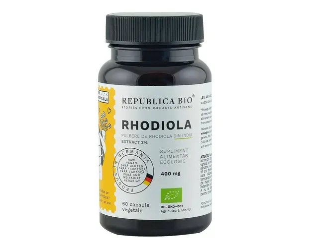 Rhodiola ecologica 60 capsule, Republica BIO