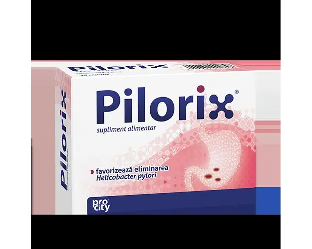 Pilorix, 30 capsule, probleme digestive