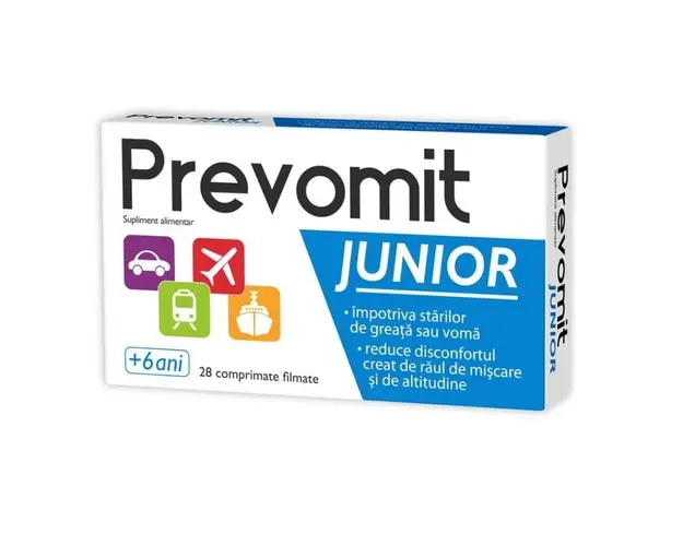 Prevomit junior, 28 comprimate filmate