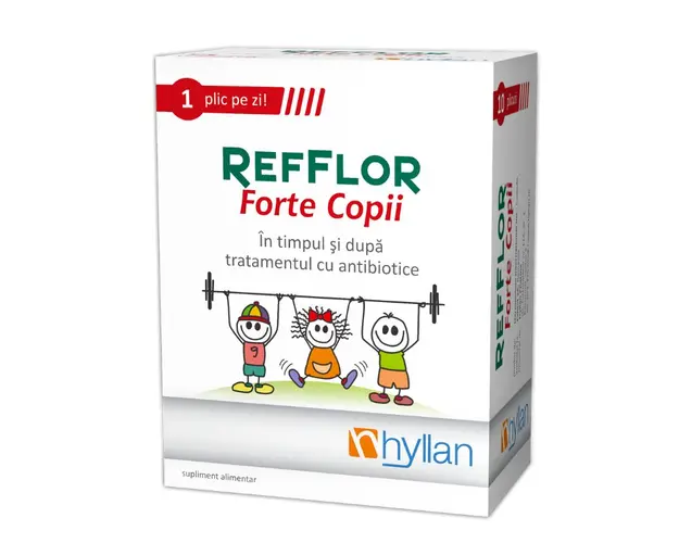 Refflor forte copii, 10 pliculete