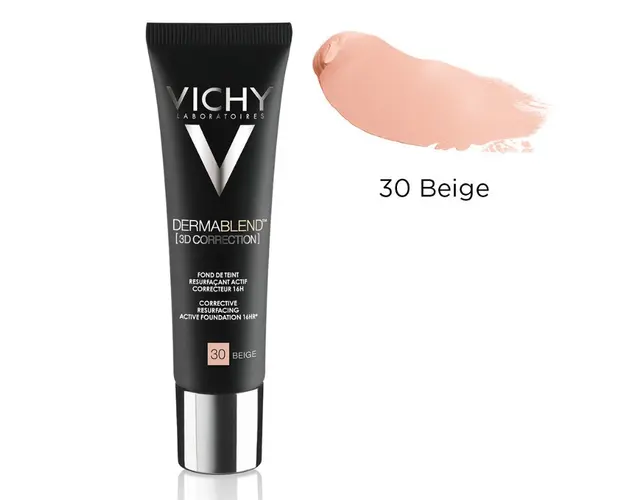 Fond de ten corector, nuanta 30, Dermablend 3D, 30 ml, Vichy