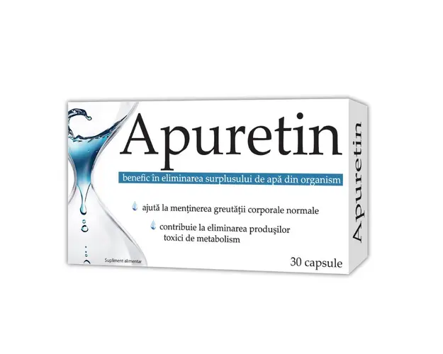 Apuretin, 30 capsule, retentie de apa