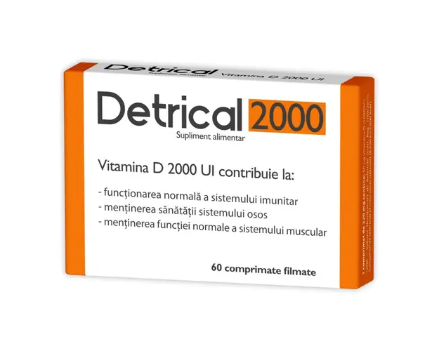 Detrical 2000 IU, 60 comprimate
