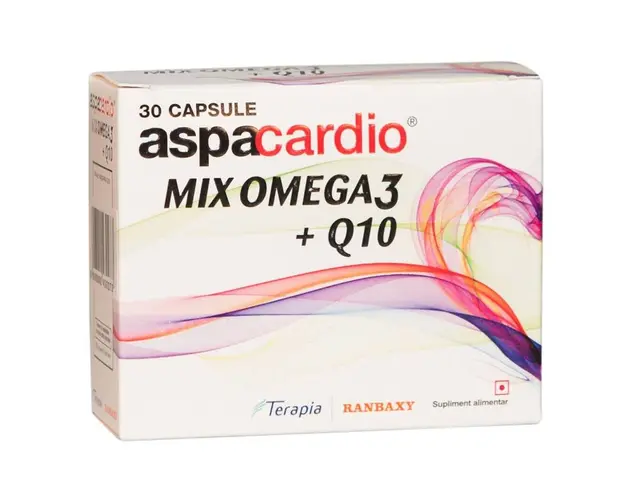 Aspacardio Mix Omega3 +Q10, 30 capsule