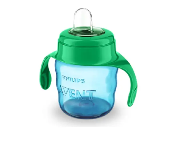 Avent CANA CU TETINA MOALE si MANERE +6 LUNI 200ML BAIETI SCF551/05