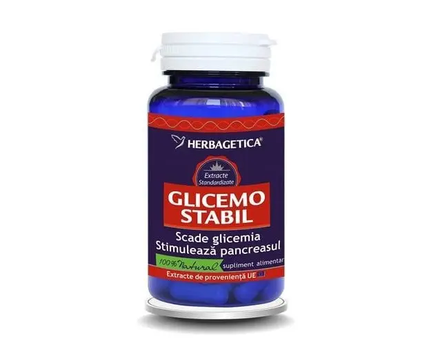 Glicemostabil, 60 capsule, Herbagetica