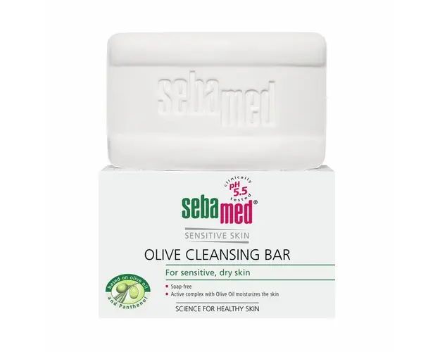 Sebamed Sensitive Skin, Calup dermatologic fara sapun, cu ulei de masline, 150 g