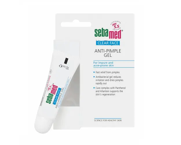 Sebamed Clear Face Gel dermatologic antiacneic pentru tratamentul cosurilor, 10 ml