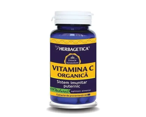 Vitamina C organica, 120 capsule, Herbagetica
