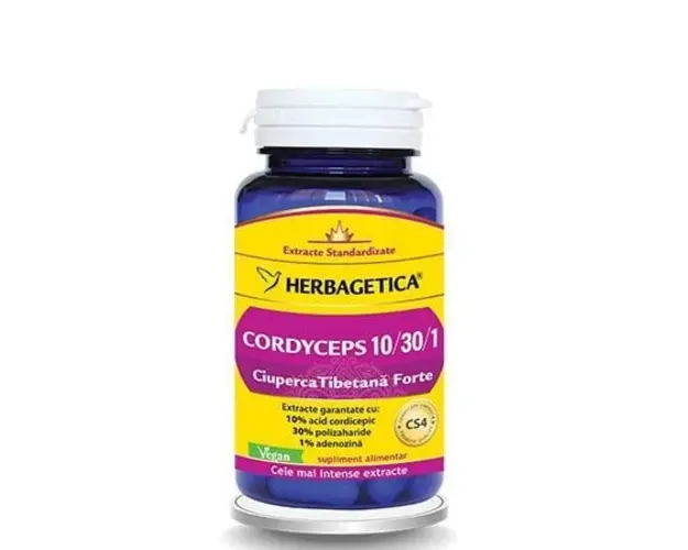 Cordyceps 10/30/1, 60 capsule, Herbagetica