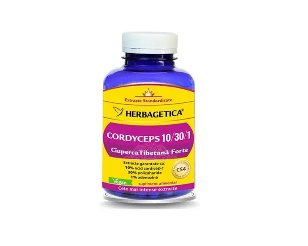 Cordyceps 10/30/1, 120 capsule, Herbagetica