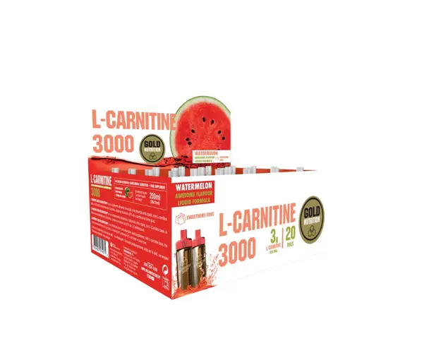 GOLD NUTRITION L-CARNITINA PEPENE ROSU 3000, 20 doze