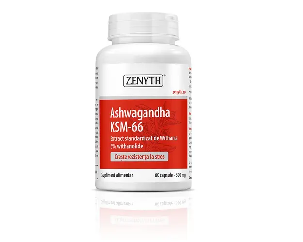 Ashwagandha KSM-66 300 mg, 60 capsule, Zenyth