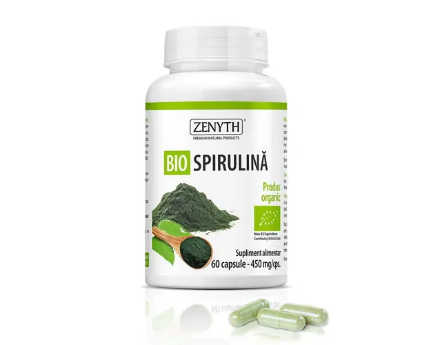 Bio Spirulina 450 mg, 60 capsule, Zenyth