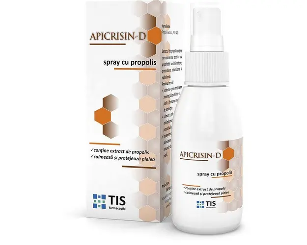 Apicrisin-D x 50 ml spray cu propolis TIS