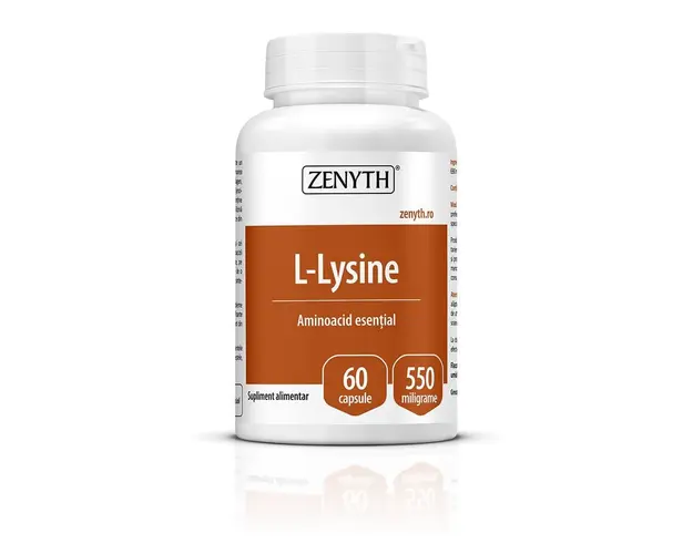 L-Lysine 550 mg, 60 capsule, Zenyth