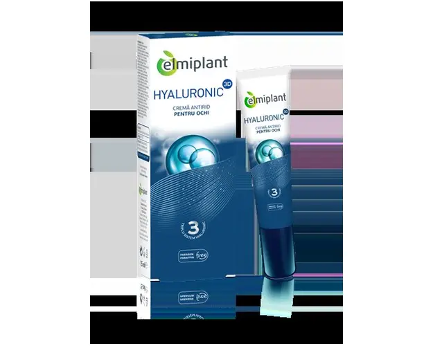 Elmiplant Hyaluronic 3D Crema Ochi, 15ml
