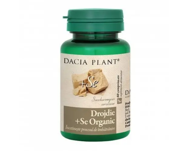 Dacia Plant Drojdie cu Seleniu, 60 cpr.