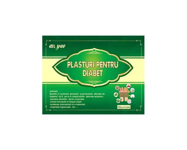 Plasturi pentru diabet NATURALIA DIET, 16 bucati