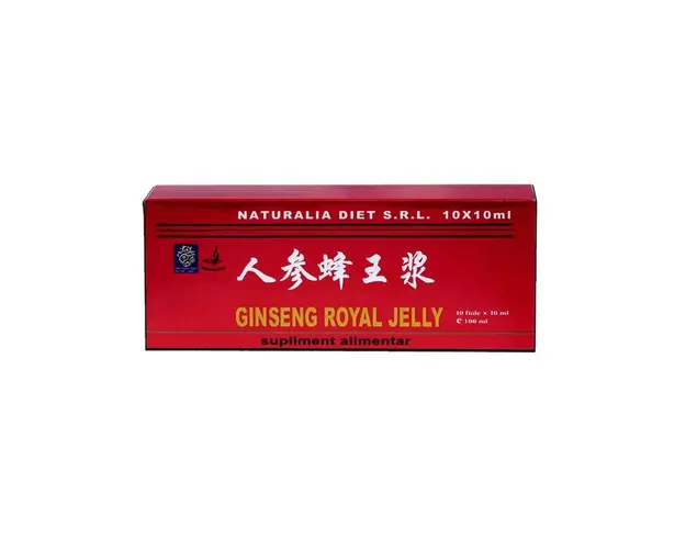 Royal Jelly & Ginseng NATURALIA DIET, 10 fiole x 10 ml 