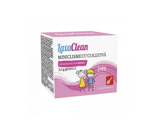 LaxaClean miniclisme glicerina copii x 6 buc.
