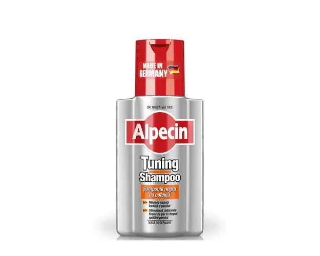 Sampon cu cofeina pentru parul inchis la culoare Tuning, 200 ml, Alpecin