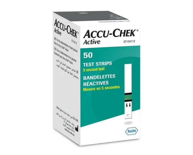 Teste glicemie Accu-Chek Active, 50 bucati, Roche