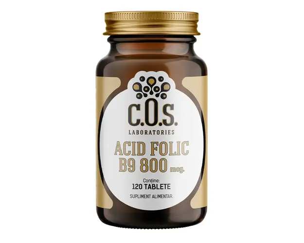 Acid Folic B9 800mcg, 120 tablete, COS Laboratories