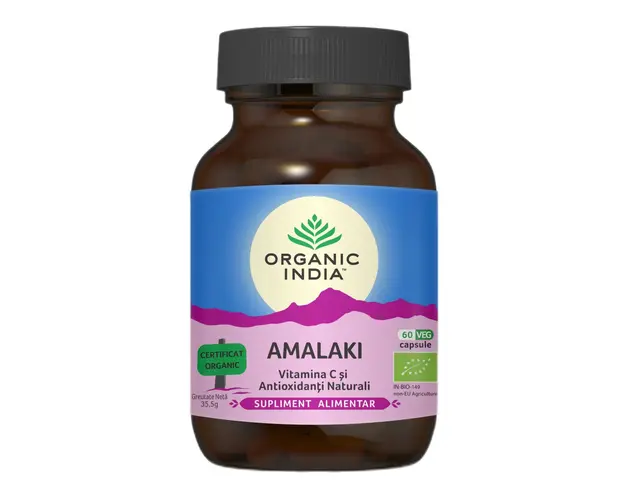 Amalaki Vitamina C si Antioxidanti Naturali, Bio, 60 capsule, Organic India