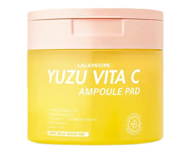 Pad-uri Ampoule Pad Vitamina C & Yuzu, 80 bucati, LaLaRecipe