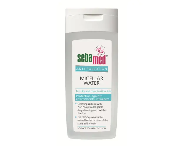 Apa micelara pentru ten gras si combinat Anti-Pollution, 200 ml, Sebamed