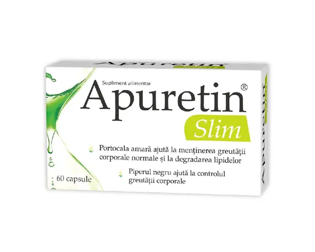 Apuretin Slim, 60 capsule, retentia de apa