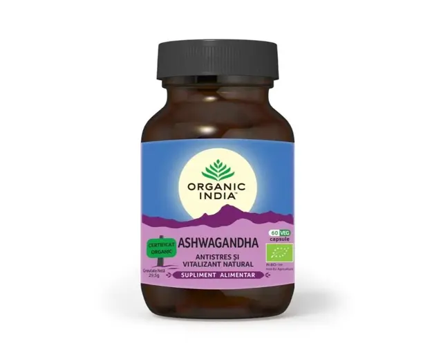 Ashwagandha Antistres, 60 capsule, Organic India