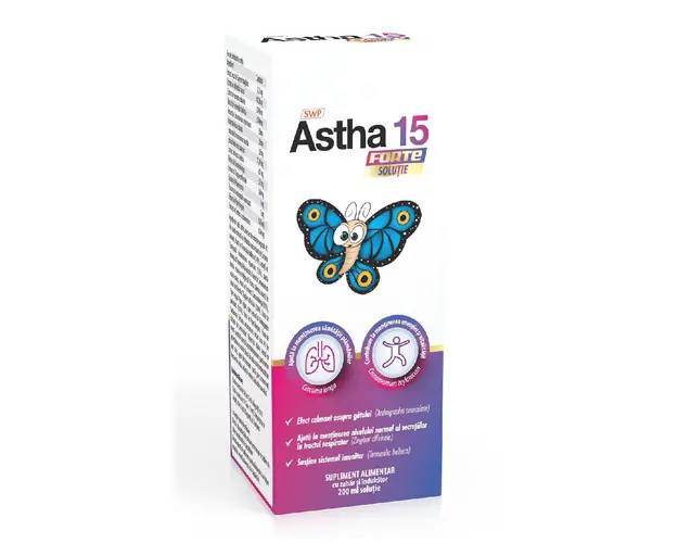 Sirop Astha 15 Forte, 200 ml, Sun Wave Pharma