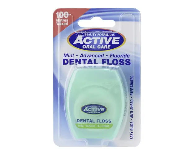 Ata dentara ceruita cu Fluor si aroma de Menta, 100 m, Beauty Formulas