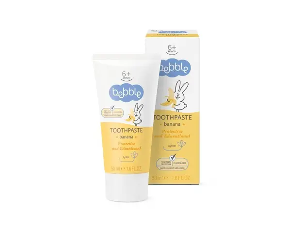 Pasta de dinti banana, 50 ml, Bebble