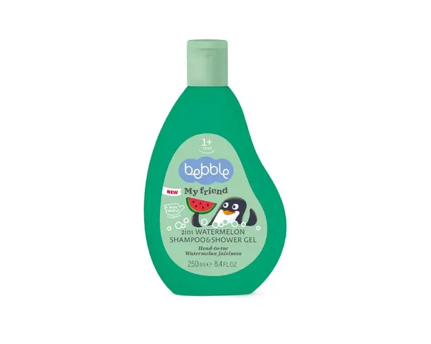 Sampon si gel de dus 2in1 My Friend, pepene verde, 250 ml, Bebble 