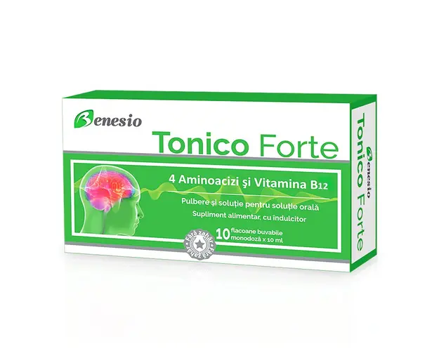 Tonico Forte 10 ml, tonic pentru organism, 10 flacoane, Benesio