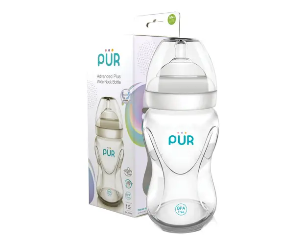 Biberon Advanced cu gura larga, 250ml, PUR 