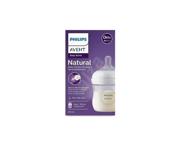 Biberon Natural Response, 0 luni +, 125 ml, Philips Avent