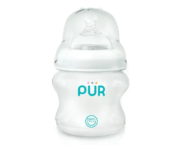 Biberon Comfort cu gura larga, 150ml, PUR