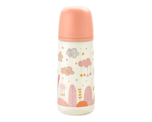 Biberon tetina fiziologica SX Pro Dreams, debit dens, piersica, 360ml, Suavinex