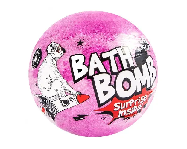 Bila de baie roz cu surprize, 120 g, LaQ