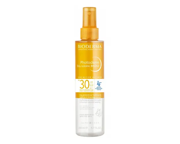 Apa de protectie solara Bronz Photoderm, SPF30, 200 ml, Bioderma 