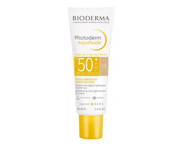 Crema lejera Photoderm Aquafluide, SPF50+, Claire, 40 ml, Bioderma