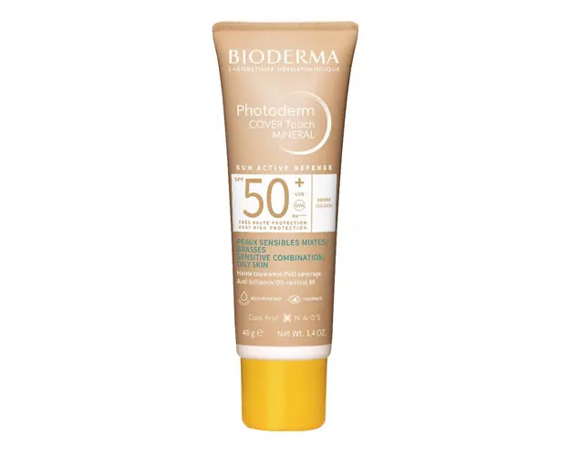 Fluid Cover Touch Photoderm, SPF50+, nuanta aurie, 40 g, Bioderma