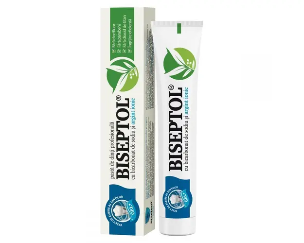Pasta de dinti cu Argint Ionic Biseptol, 75 ml, Dacia Plant