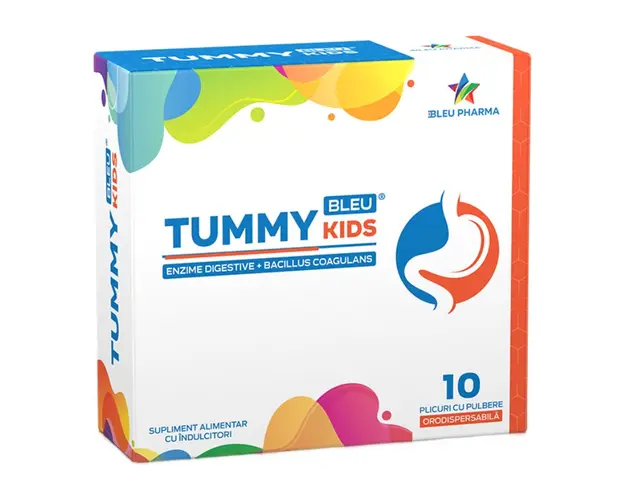 Tummy Bleu Kids, 10 plicuri, Bleu Pharma