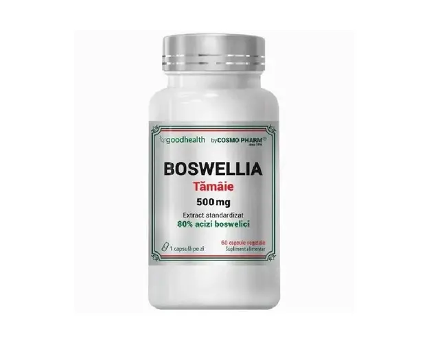 Extract de tamaie Boswellia Serrata, 500 mg, 60 capsule vegetale, Cosmo Pharm